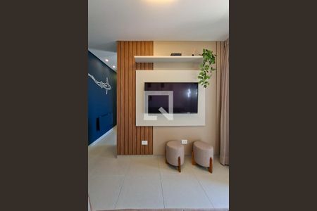 sala de apartamento para alugar com 1 quarto, 37m² em Boqueirão, Praia Grande