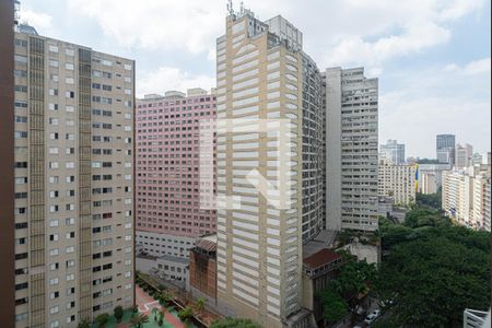 Vista da Varanda do Quarto de kitnet/studio à venda com 1 quarto, 22m² em Consolação, São Paulo