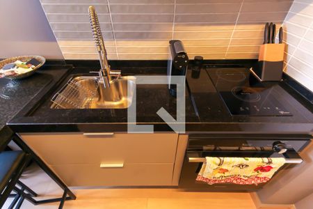 Sala/Cozinha de apartamento para alugar com 1 quarto, 26m² em Brás, São Paulo