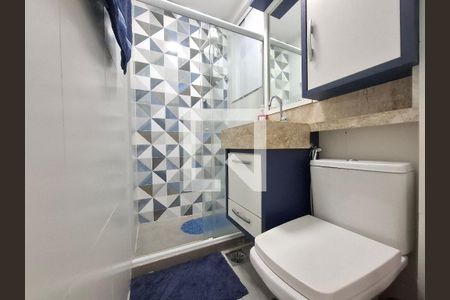 Banheiro  de apartamento para alugar com 1 quarto, 22m² em Botafogo, Rio de Janeiro