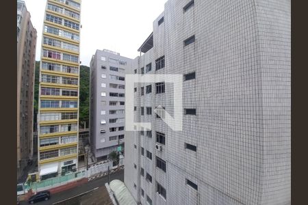 Vista da Sala de apartamento para alugar com 1 quarto, 45m² em Itararé, São Vicente