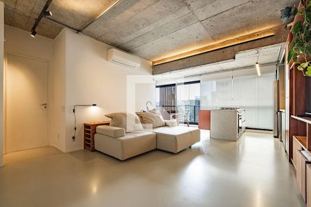 Sala/Cozinha de apartamento à venda com 1 quarto, 72m² em Pinheiros, São Paulo