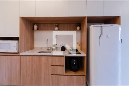 Cozinha e Área de Serviço de kitnet/studio para alugar com 1 quarto, 25m² em Vila Mariana, São Paulo