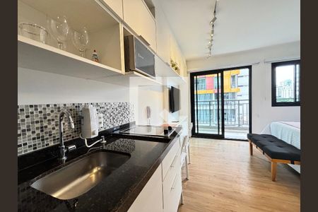 Studio de kitnet/studio para alugar com 1 quarto, 26m² em Indianópolis, São Paulo