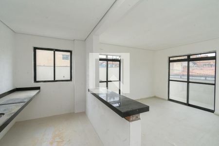 Sala de apartamento para alugar com 3 quartos, 73m² em Inconfidentes, Contagem