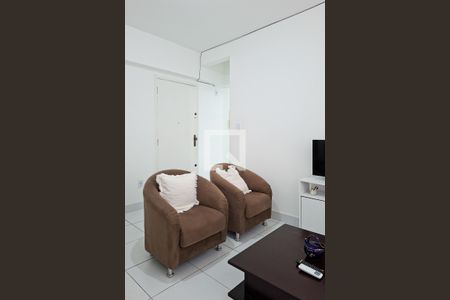 Sala de apartamento para alugar com 1 quarto, 45m² em Boqueirão, Praia Grande