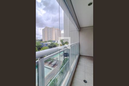 Varanda da Sala de apartamento para alugar com 1 quarto, 45m² em Várzea da Barra Funda, São Paulo