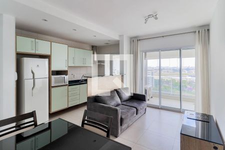 Sala de apartamento para alugar com 1 quarto, 47m² em Campo Belo, São Paulo