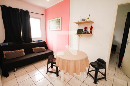 Sala de apartamento para alugar com 1 quarto, 62m² em Canto do Forte, Praia Grande