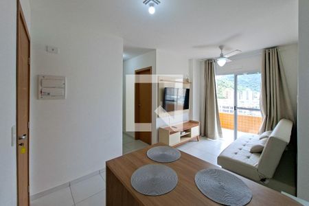 Sala de apartamento para alugar com 2 quartos, 60m² em Boqueirão, Praia Grande