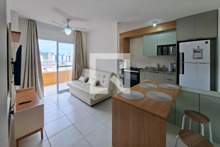Sala de apartamento para alugar com 2 quartos, 60m² em Boqueirão, Praia Grande