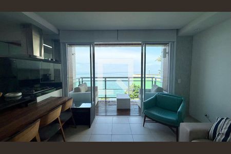Sala de apartamento para alugar com 2 quartos, 82m² em Parque Enseada, Guarujá
