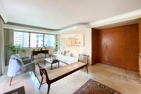 Sala de apartamento à venda com 4 quartos, 240m² em Funcionários, Belo Horizonte