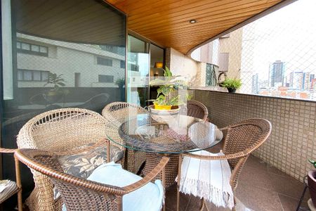 Varanda da Sala de apartamento à venda com 4 quartos, 240m² em Funcionários, Belo Horizonte