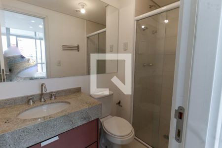 Banheiro da Suíte de kitnet/studio para alugar com 1 quarto, 35m² em Real Parque, São Paulo