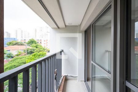 Varanda de kitnet/studio para alugar com 1 quarto, 25m² em Vila Clementino, São Paulo