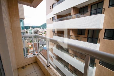 Varanda da Sala de apartamento para alugar com 2 quartos, 65m² em Guilhermina, Praia Grande