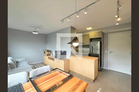 Sala de apartamento à venda com 1 quarto, 38m² em Indianópolis, São Paulo