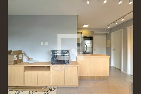 Sala de apartamento à venda com 1 quarto, 38m² em Indianópolis, São Paulo