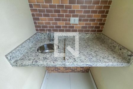 Varanda e Área de Serviço de apartamento à venda com 2 quartos, 51m² em Jardim Copacabana, São Bernardo do Campo