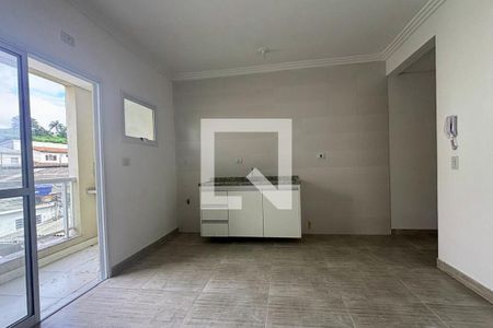 Sala/cozinha  de apartamento à venda com 2 quartos, 51m² em Jardim Copacabana, São Bernardo do Campo