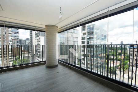 varanda sala de apartamento para alugar com 3 quartos, 115m² em Pinheiros, São Paulo