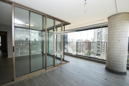 varanda sala de apartamento para alugar com 3 quartos, 115m² em Pinheiros, São Paulo