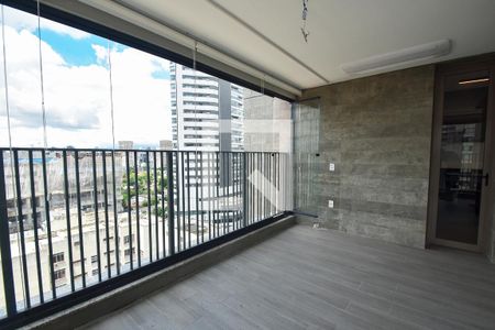 varanda sala de apartamento para alugar com 3 quartos, 115m² em Pinheiros, São Paulo