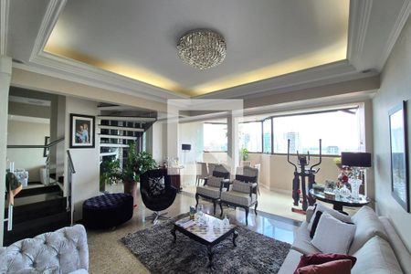 Sala  de apartamento à venda com 4 quartos, 290m² em Fazenda Santa Cândida, Campinas