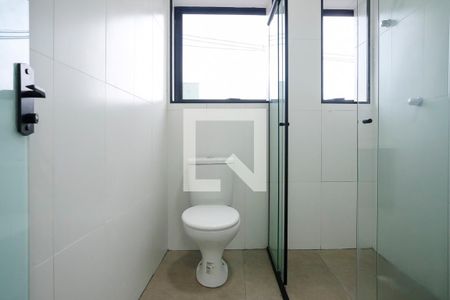 Banheiro de kitnet/studio para alugar com 1 quarto, 22m² em São José, São Caetano do Sul