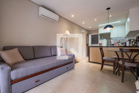 Sala/Cozinha de apartamento à venda com 1 quarto, 43m² em Jardim Paulista, São Paulo