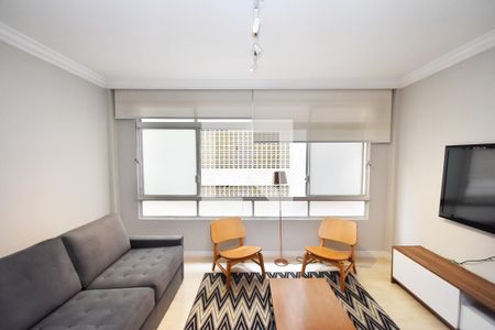 Sala de estar de kitnet/studio para alugar com 2 quartos, 150m² em Cerqueira César, São Paulo