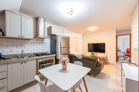 Cozinha e Sala de apartamento para alugar com 2 quartos, 100m² em Jardim Alvorada, Santo André