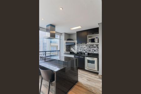 Varanda Gourmet/Cozinha de apartamento para alugar com 1 quarto, 51m² em Brooklin, São Paulo