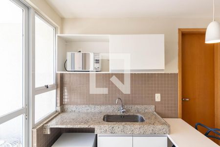 Sala/Cozinha de kitnet/studio para alugar com 2 quartos, 32m² em Campo Grande, Rio de Janeiro