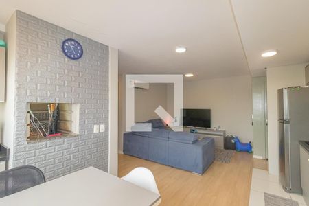 Sala/Cozinha de apartamento à venda com 2 quartos, 54m² em Fátima, Canoas