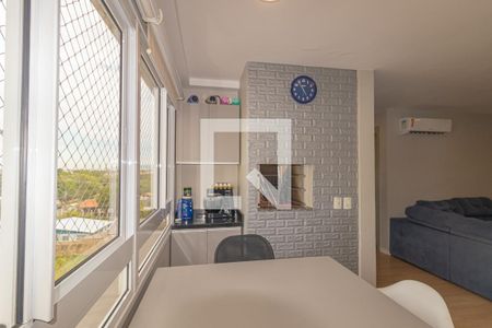 Varanda Sala/Cozinha de apartamento à venda com 2 quartos, 54m² em Fátima, Canoas