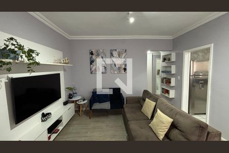 Sala  de apartamento à venda com 2 quartos, 69m² em Vila Valparaíso, Santo André