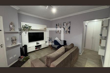 Sala  de apartamento à venda com 2 quartos, 69m² em Vila Valparaíso, Santo André