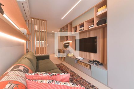 Sala de apartamento à venda com 1 quarto, 42m² em Cidade Monções, São Paulo