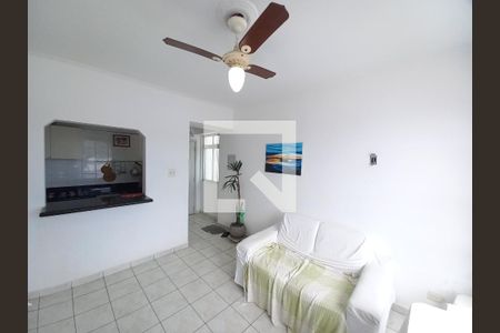 Sala de apartamento para alugar com 1 quarto, 51m² em Centro, São Vicente