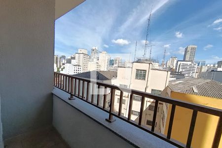 Varanda e Vista de kitnet/studio para alugar com 1 quarto, 22m² em Consolação, São Paulo