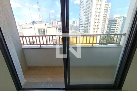 Varanda e Vista de kitnet/studio para alugar com 1 quarto, 22m² em Consolação, São Paulo