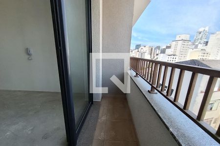 Varanda e Vista de kitnet/studio para alugar com 1 quarto, 22m² em Consolação, São Paulo