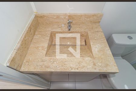 Detalhe - Banheiro de kitnet/studio à venda com 1 quarto, 22m² em Brás, São Paulo