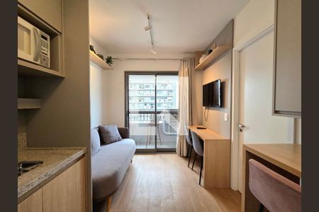 Sala/Cozinha de apartamento para alugar com 1 quarto, 25m² em Vila Nova Conceição, São Paulo