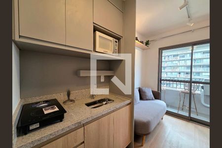 Sala/Cozinha de apartamento para alugar com 1 quarto, 25m² em Vila Nova Conceição, São Paulo