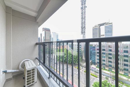 Varanda de kitnet/studio para alugar com 1 quarto, 25m² em Vila Cordeiro, São Paulo