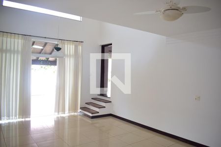 Sala de casa de condomínio para alugar com 4 quartos, 280m² em Bonfim Paulista, Ribeirão Preto