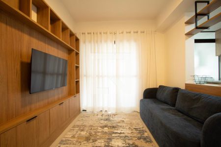 Sala  de apartamento para alugar com 1 quarto, 55m² em Jardim Emilia, Sorocaba